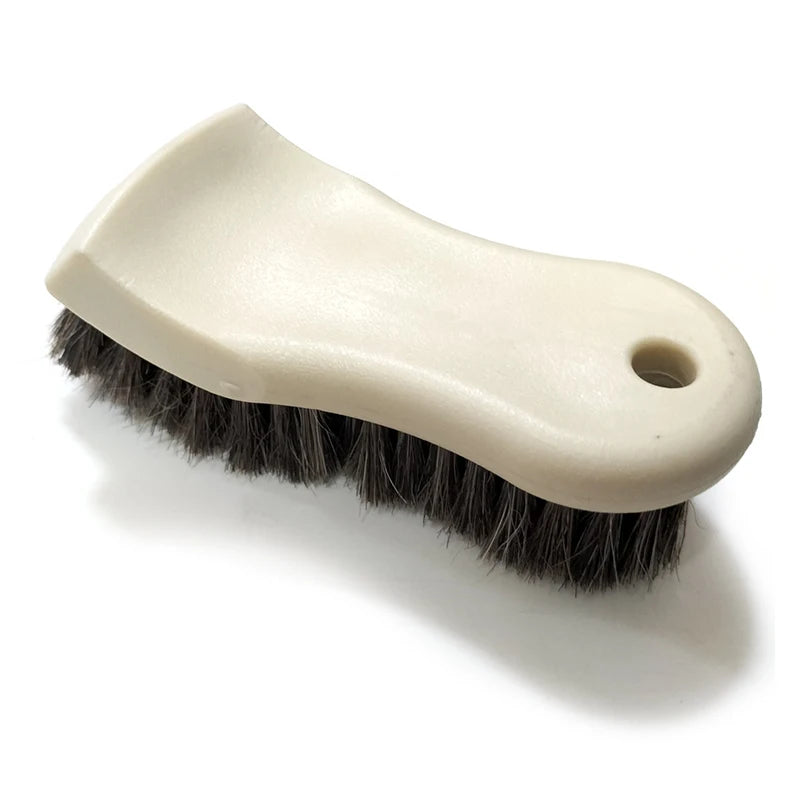 Soft Horsehair Cleaning Brush Horsehair Detailing Brush Car Interior Detailing Tool Car Cleaning Brush Handle Details Brush