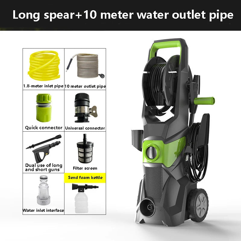 220V Fully Automatic Household Car Wash Machine Convenient Cleaning Machine High-Pressure High-Power Car Wash Water Pump
