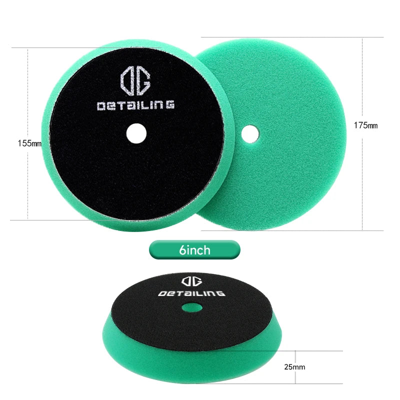 Top Quality 155Mm Auto  Sponge Buffing Pad Car Care Foam Polishing Pad Buffer Polish Remove Deep Scratch