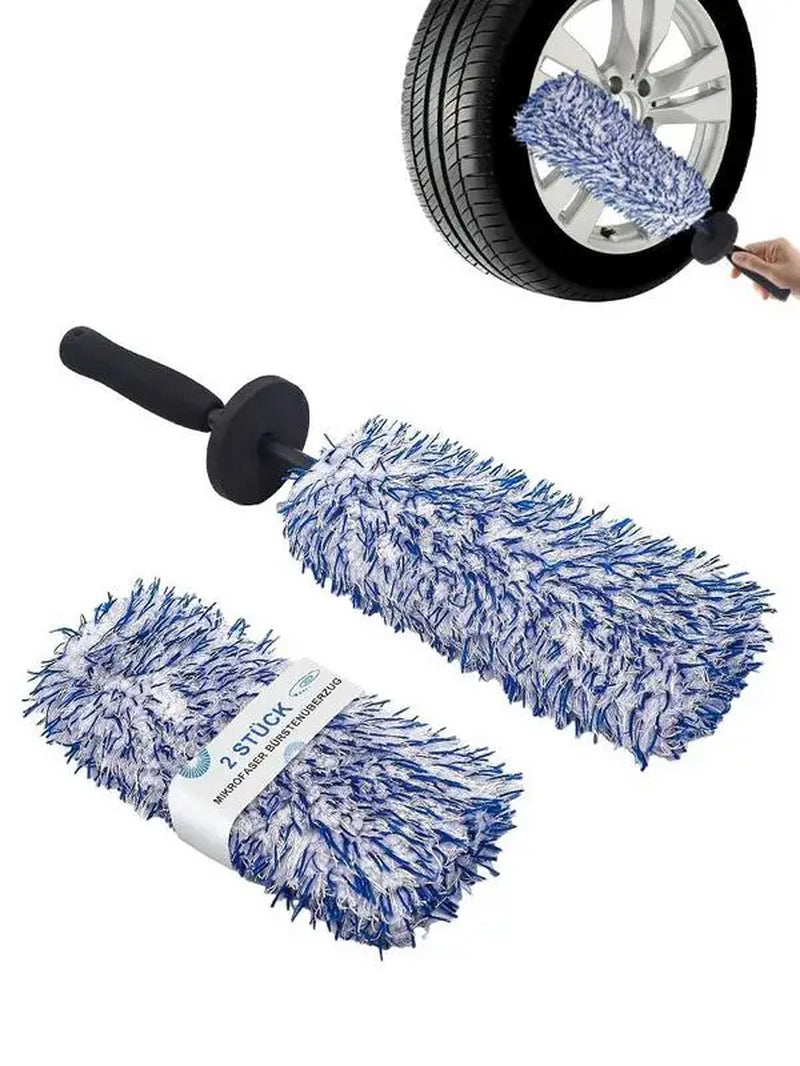 Car Wheel Brush Wheel Rim Brush Car Tire Brush Wheel Brush Set for Car Detailing Microfiber Car Wash Car Detailing Brush