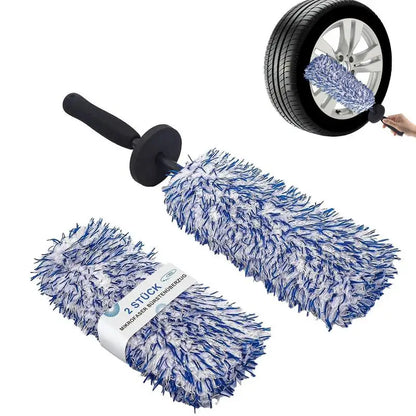 Car Wheel Brush Wheel Rim Brush Car Tire Brush Wheel Brush Set for Car Detailing Microfiber Car Wash Car Detailing Brush